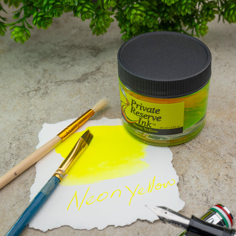 Private Reserve Ink, 60 ml ink bottle; Neon Yellow