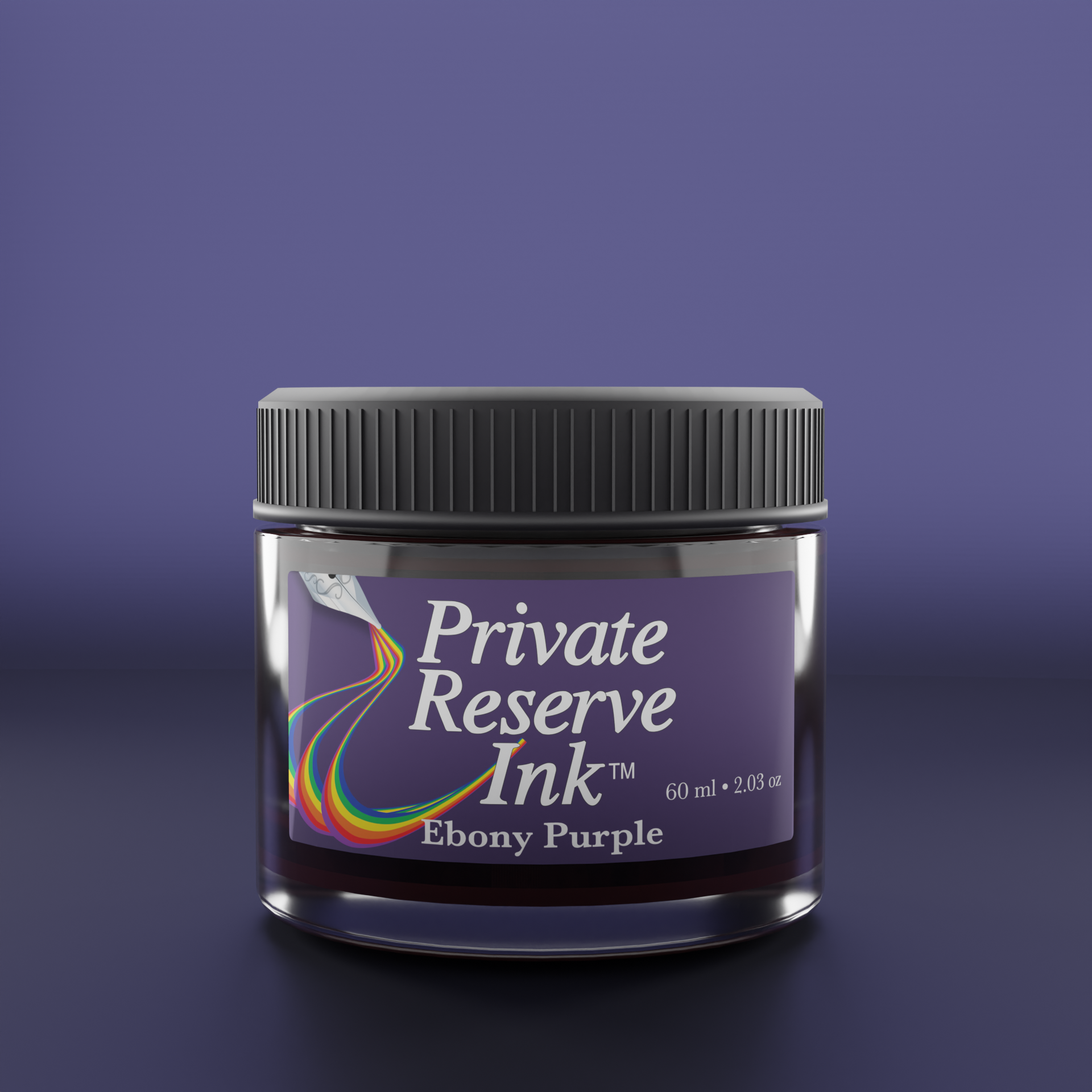 Ebony Purple - 60ml ink bottle – Private Reserve Ink