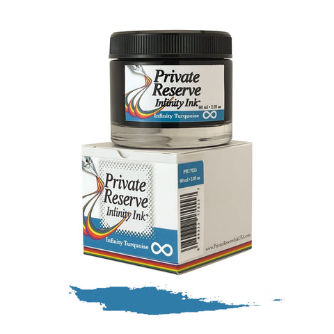 Private Reserve Ink, 60 ml ink bottle; Infinity Turquoise (with E.C.O. formula)