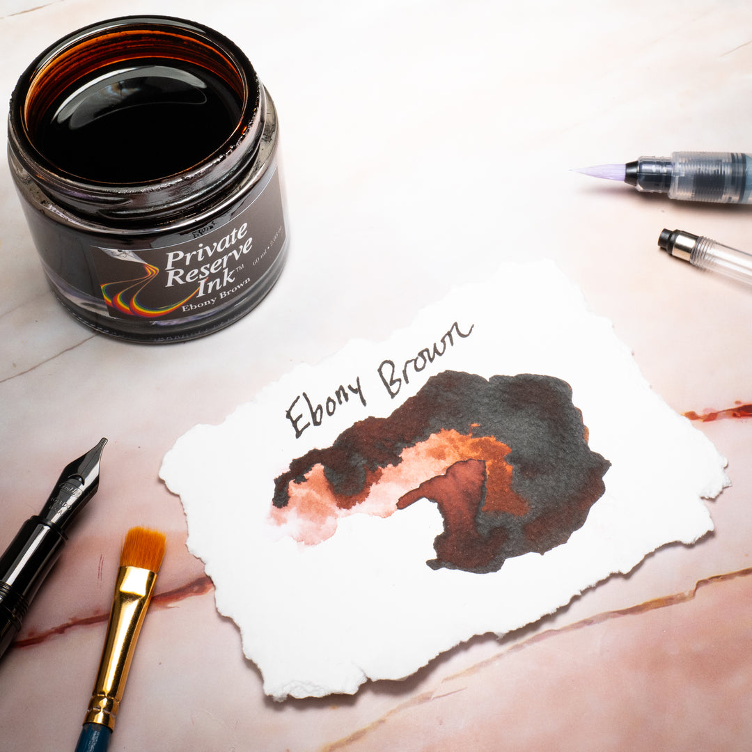 Ebony Brown - 60ml ink bottle – Private Reserve Ink