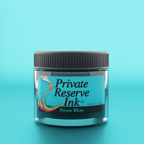 Private Reserve Ink, 60 ml ink bottle; Neon Blue