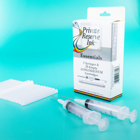 Private Reserve  Ink Essentials: Kit 2 (20 pcs of empty LONG cartridges + 2 pcs of 5 ml syringe)