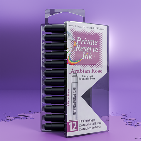 Arabian Rose Ink Cartridges, 12 pcs clear box