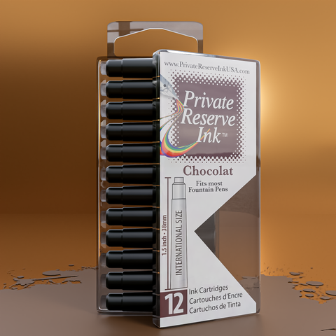 Chocolat Ink Cartridges, 12 pcs clear box