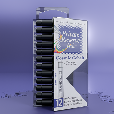 Cosmic Cobalt Ink Cartridges, 12 pcs clear box