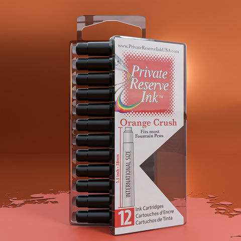 Orange Crush Ink Cartridges, 12 pcs clear box