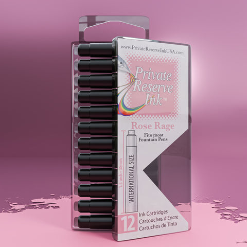 Rose Rage Ink Cartridges, 12 pcs clear box