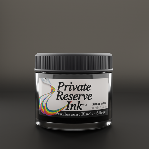 Pearlescent Black-Silver  - 60ml ink bottle