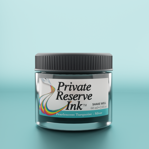 Pearlescent Turquoise-Silver - 60ml ink bottle