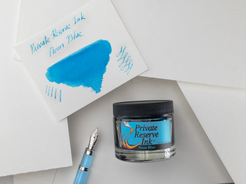 Private Reserve Ink, 60 ml ink bottle; Neon Blue