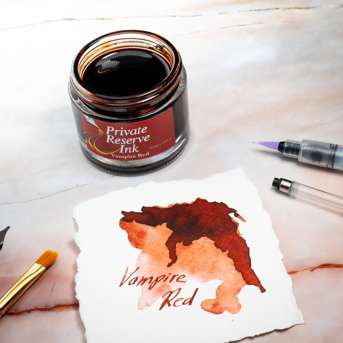 Vampire Tale Ink Private Reserve Ink, 60 ml ink bottle; Vampire Red
