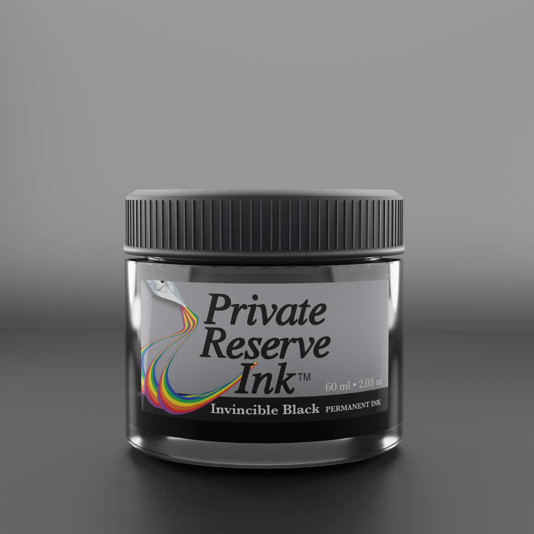 Invincible Ink Design Invincible Black - 60ml ink bottle – Private Reserve Ink