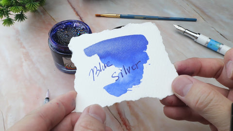 Pearlescent Blue-Silver  - 60ml ink bottle