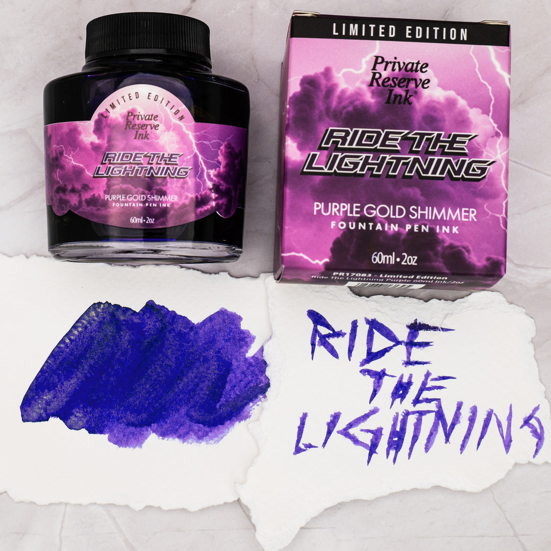 Lightning Drop Ink Private Reserve Ink, 60 ml ink bottle; Limited Edition Ride The Lightn